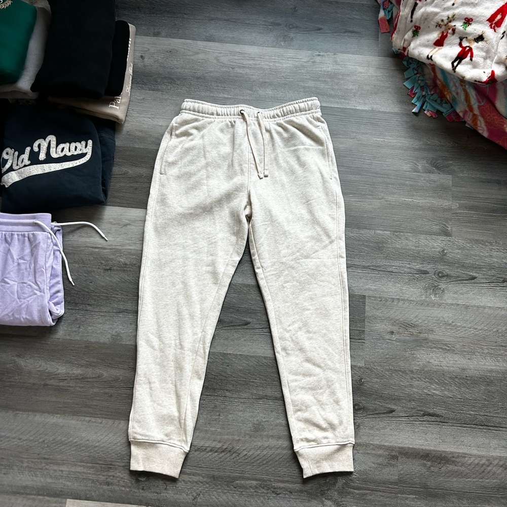 Cream Jogger Sweatpants